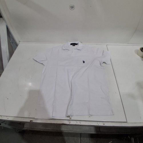 U.S. POLO ASSN. JOHNNY COLLAR POLO SHIRT - MEDIUM - WHITE (STYLE: 11-P0232) image 2