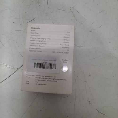 TRUE WIRELESS BLUETOOTH EARBUDS - GREY / WHITE (MODEL: Q13) image 3