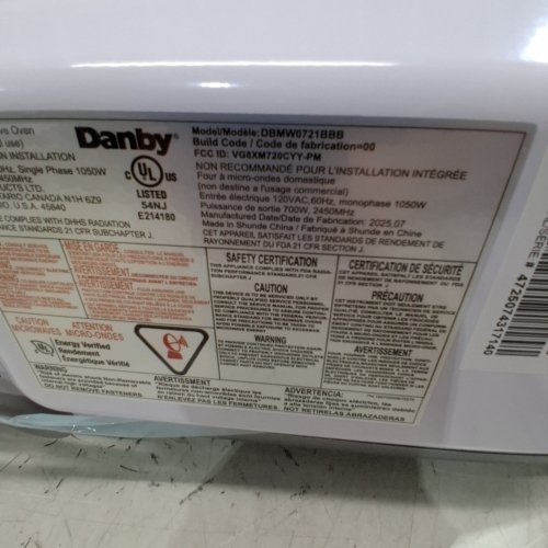 DANBY COUNTERTOP MICROWAVE - 700W - 0.7CU.FT - BLACK (MODEL: DBMW0721BBB) image 10