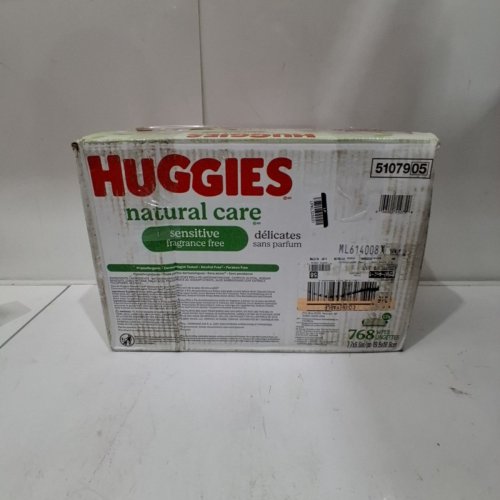 12PK HUGGIES NATURAL CARE SENSITIVE SKIN BABY WIPES (768 WIPES TOTAL) image 4