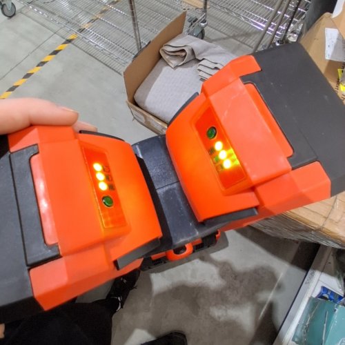 VOLTASK CORDLESS SNOW SHOVEL WITH 2 BATTERIES & DUAL QUICK CHARGER - 48V - 13.5" - ORANGE / BLACK (MODEL: CSS005-135) image 2