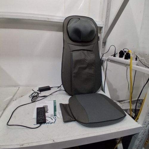 SNAILAX SHIATSU NECK & BACK MASSAGER HEAT MASSAGE CHAIRBACK PAD WITH REMOTE - 42W - GREY (MODEL: SL-233) image 4