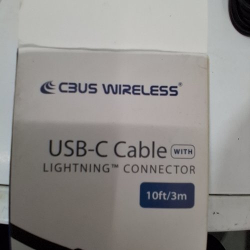 CBUS WIRELESS USB-C TO LIGHTNING CABLE - 10FT - BLACK image 2