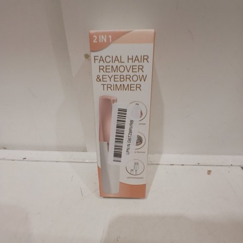 2-IN-1 FACIAL HAIR REMOVER AND EYEBROW TRIMMER - ROSE GOLD & WHITE (MODEL: IFAN233W) image 5