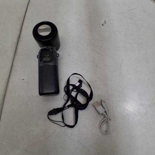 FOLDING HANDHELD FAN | 17M/S | 5W - DARK GREY (MODEL: S17) image 4