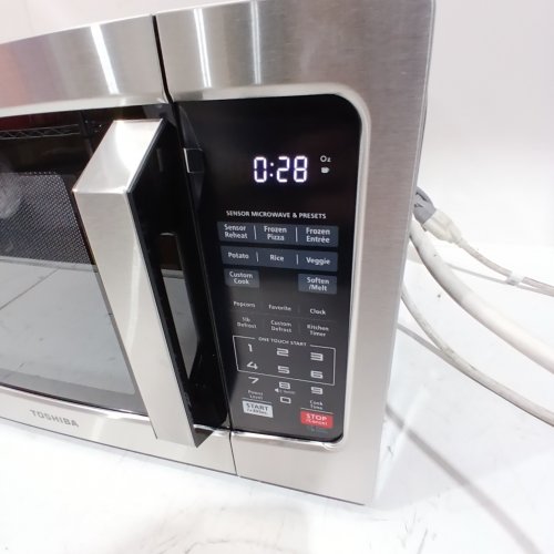 TOSHIBA COMPACT COUNTERTOP MICROWAVE OVEN - 1.2CU.FT - 1500W - STAINLESS STEEL (MODEL: ML-EM31P(SS)/CA) image 2