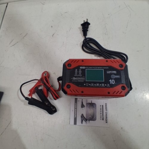 COREBOX SMART BATTERY CHARGER AND MAINTAINER - 12 V 10A; 24 V 5A - RED AND BLACK (MODEL: H-10CD) image 3