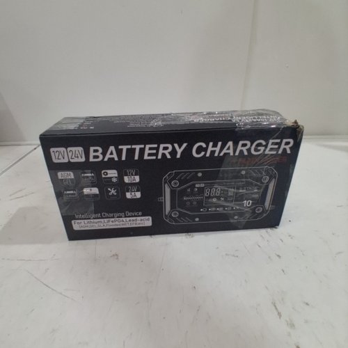 COREBOX SMART BATTERY CHARGER AND MAINTAINER - 12 V 10A; 24 V 5A - RED AND BLACK (MODEL: H-10CD) image 4