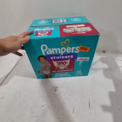 66PK PAMPERS CRUISERS 360° DIAPERS - SIZE 7 - MULTICOLOURED image 2