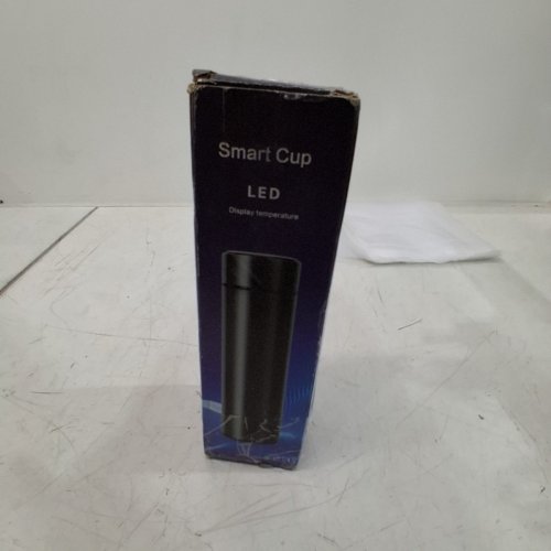 *CUSTOM* WATER BOTTLE WITH LED TEMPERATURE DISPLAY- 12H HOLD - WHITE image 6