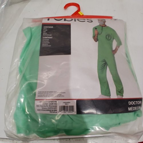 5PC RUBIES DOCTOR COSTUME - LARGE (36-38) - GREEN (MODEL: 700219) image 2