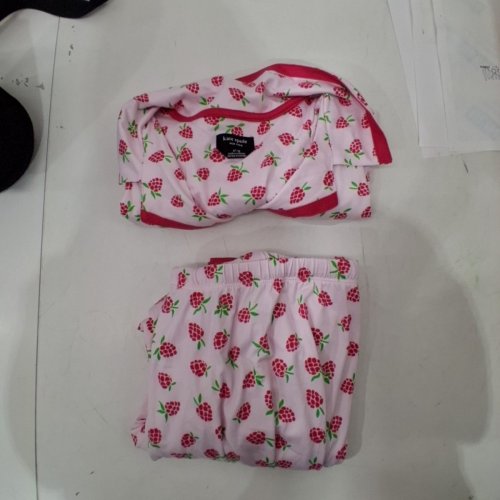 2PC WOMEN'S KATE SPADE PYJAMA SET - EXTRA LARGE - LIGHT PINK/RASPBERRIES (STYLE: 1969528) image 2
