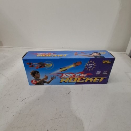 2PK NINJA BLAST LIGHT UP SLINGSHOT ROCKET LAUNCHER - 8-12Y - RED image 2