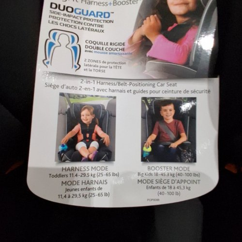 CHICCO MYFIT HARNESS & BOOSTER CAR SEAT - 25-65L LBS (M#:CP0133) image 5