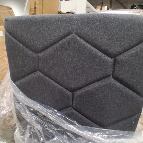 UPHOLSTERED ADJUSTABLE PLATFORM BEDFRAME WITH HEADBOARD - QUEEN - DARK GREY (MODEL:PHO_10JWHW94) image 7