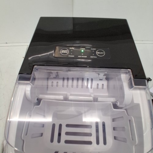 COUNTERTOP ICE MAKER WITH HANDLE AND SCOOP - 26LB - BLACK (MODEL: WBJ-10A) image 2
