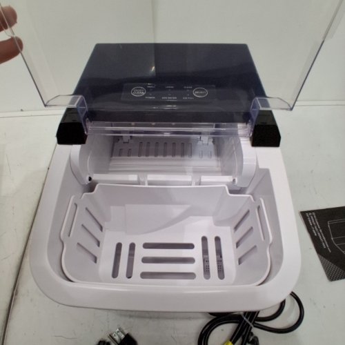 COUNTERTOP ICE MAKER WITH HANDLE AND SCOOP - 26LB - BLACK (MODEL: WBJ-10A) image 5