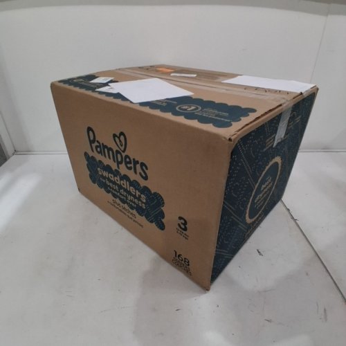 168PK PAMPERS SWADDLERS DISPOSABLE BABY DIAPERS - SIZE 3 (13-26LBS) image 2