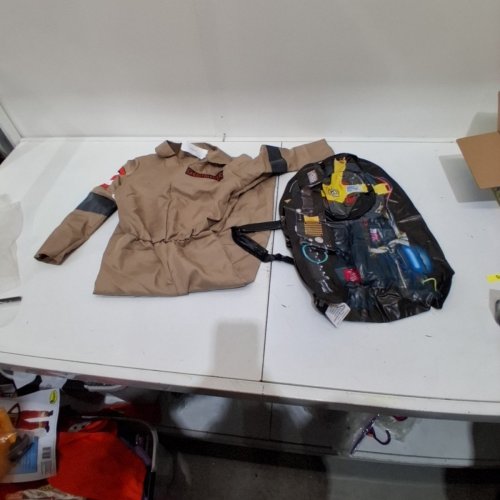 KIDS DISGUISE GHOSTBUSTER COSTUME - SMALL - BROWN/BLACK image 2