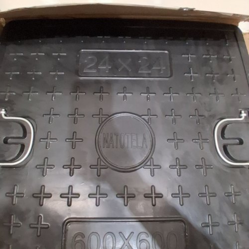 NATOTELA FIBERGLASS REPLACEMENT MANHOLE - 24" X 24" - BLACK image 2