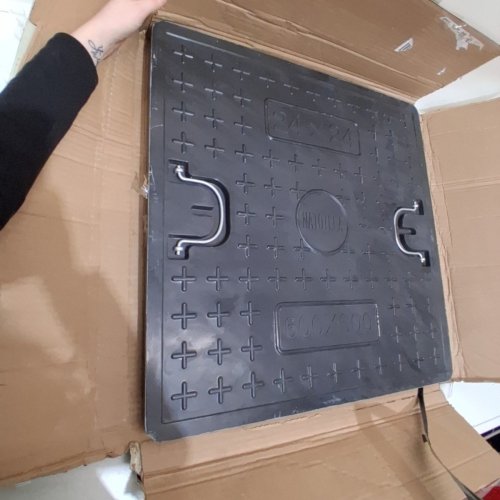 NATOTELA FIBERGLASS REPLACEMENT MANHOLE - 24" X 24" - BLACK image 3