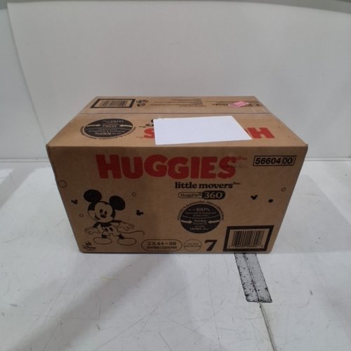 88PK HUGGIES LITTLE MOVERS BABY DIAPERS - SIZE 7 - DISNEY MICKEY MOUSE image 2