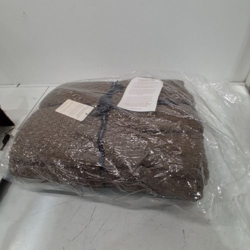 EVERGRACEHOME CHUNKY CHENILLE KNIT THROW BLANKET KING SIZE - 108" X 92" - CAMEL BROWN (MODEL: EG241000) image 2