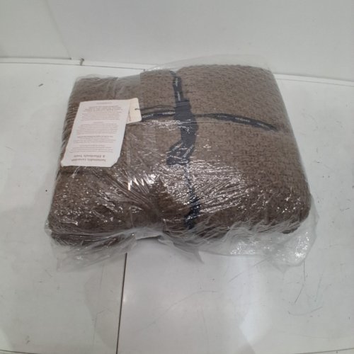 EVERGRACEHOME CHUNKY CHENILLE KNIT THROW BLANKET KING SIZE - 108" X 92" - CAMEL BROWN (MODEL: EG241000) image 3