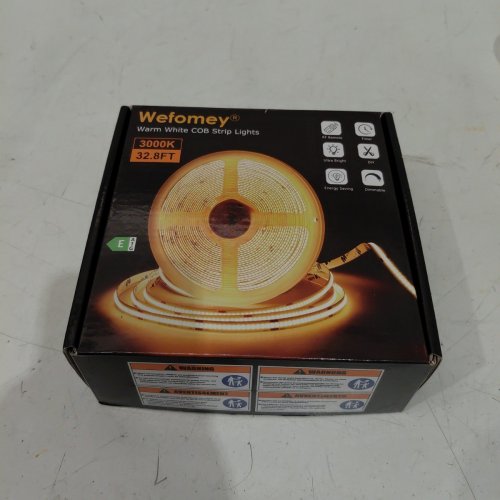 WEFOMEY COB LED STRIP WITH WARM TO COOL WHITE LIGHTING - 16.4FT - 2700-6500K - 24V - (MODEL: 5M 3200LEDS) image 4