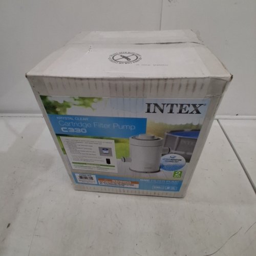 INTEX C330 KRYSTAL CLEAR CARTRIDGE FILTER PUMP FOR ABOVE GROUND POOLS - 330GPH - GREY (MODEL: FP601) image 4