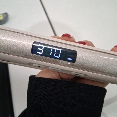 REMINGTON SHINE THERAPY ARGAN OIL & KERATIN PLATE HAIR STRAIGHTENER FLAT IRON - 1" - WHITE GOLD (MODEL: S9500) image 2