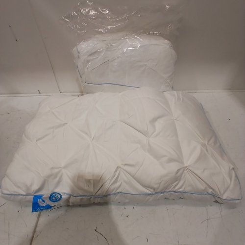 2PK QUTOOL HOTEL QUALITY FEATHER PILLOW - QUEEN - WHITE image 3
