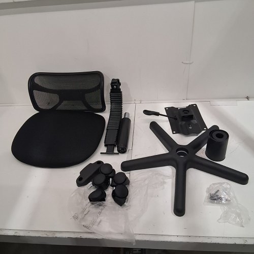 MAINSTAYS OFFICE CHAIR - 19.5" X 19.7" X 28.9-32.9" - BLACK (MODEL: QZY-0904D-3) image 2