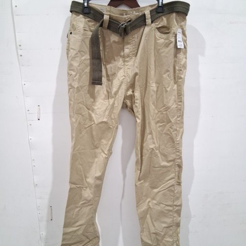 WOMEN'S JEANIOLOGIE BELTED CARGO PANTS - 36 - TAN (STYLE: JN-3014-FST) image 2