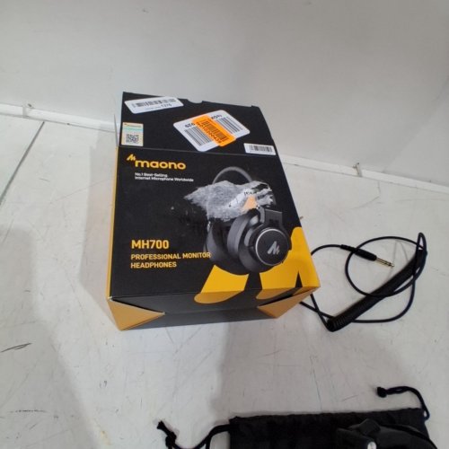 MAONO WIRED GAMING / STUDIO OVER EAR HEADPHONES - BLACK (MODEL: MH700) image 5
