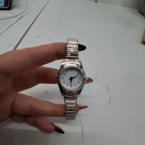 WOMENS ACCUTIME WATCH DAINTY BRACELET ANALOG WRISTWATCH - 25 MM-SILVER-TONE (MODEL:WCCLE18) image 3