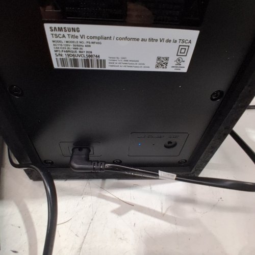 SAMSUNG 2.1CH SOUNDBAR W/DOLBY DIGITAL 5.1 & WIRELESS SUBWOOFER - BLACK (MODEL: HW-B550F) image 2