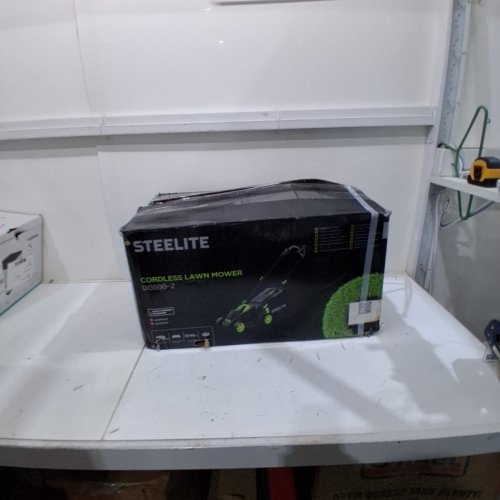 STEELITE CORDLESS ELECTRIC BATTERY OPERATED PUSH LAWN MOWER -20V - BLACK / GREEN (MODEL: DG500-2) image 9