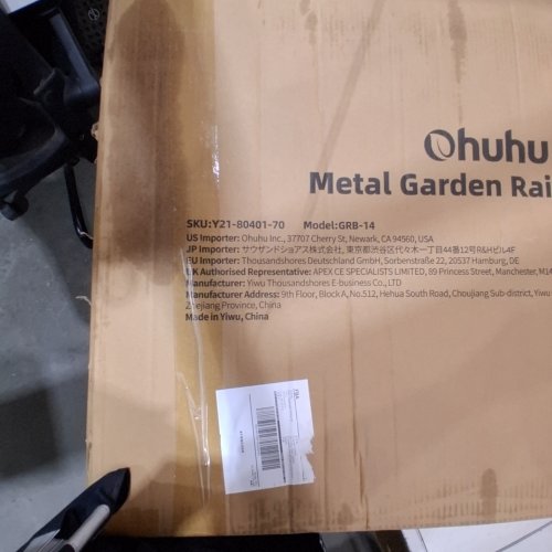 OHUHU RAISED GARDEN BED PLANTER BOX - 8FT X 3FT X 1.9FT - CHARCOAL GREY (MODEL: GRB-14) image 2