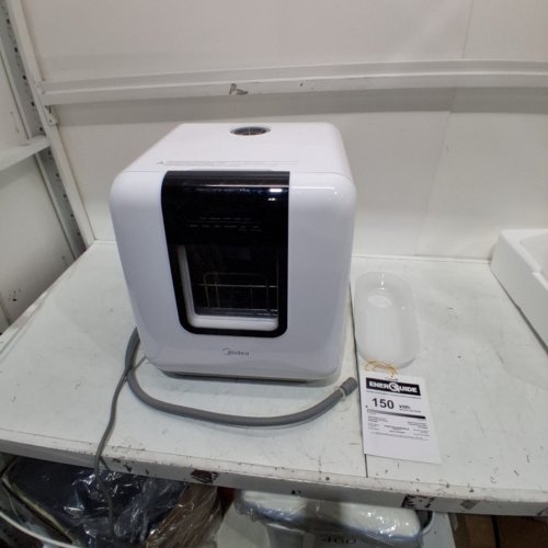 MIDEA COUNTERTOP DISHWASHER PORTABLE WITH BUILT IN WATER TANK - 6L CAPACITY, 162ºF TEMP - 16" X 17" X 20" - WHITE - (MODEL: MDC17P2DWW) image 3
