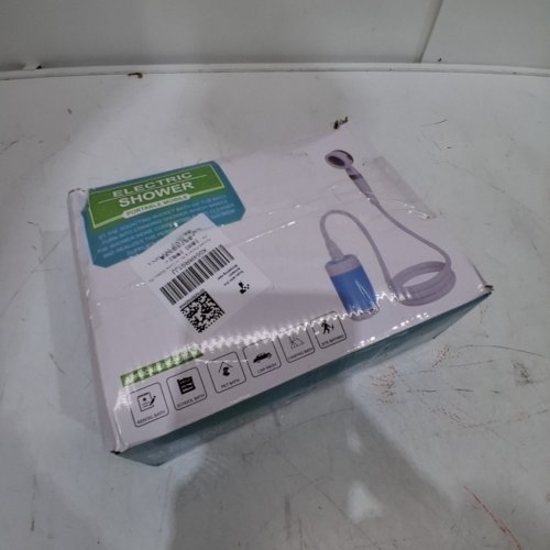 ELECTRIC RECHARGEABLE PORTABLE CAMPING SHOWER - BLUE/WHITE image 4