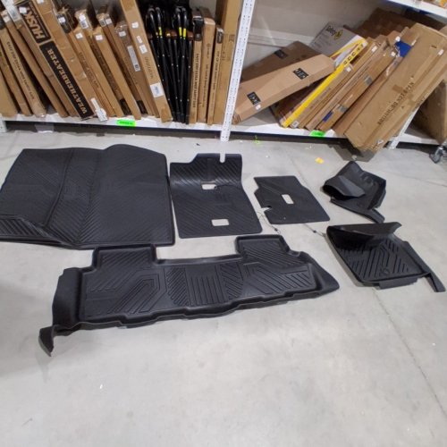6PC LASFIT ALL WEATHER FLOOR MAT WITH BACKREST COVER - FOR 2026 HONDA PASSPORT - BLACK (MODEL: XS-HN22A) image 2