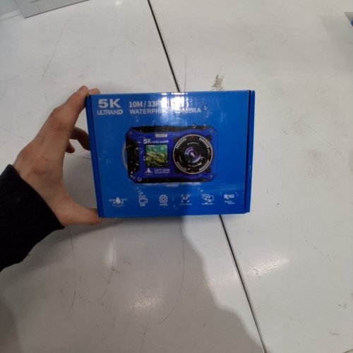 UNDERWATER CAMERA WITH DUAL SCREEN AND AUTO FOCUS - WATERPROOF FOR UP TO 33FT - 5 K ULTRA HD, 64MP, 16X DIGITAL ZOOM - BLUE image 4