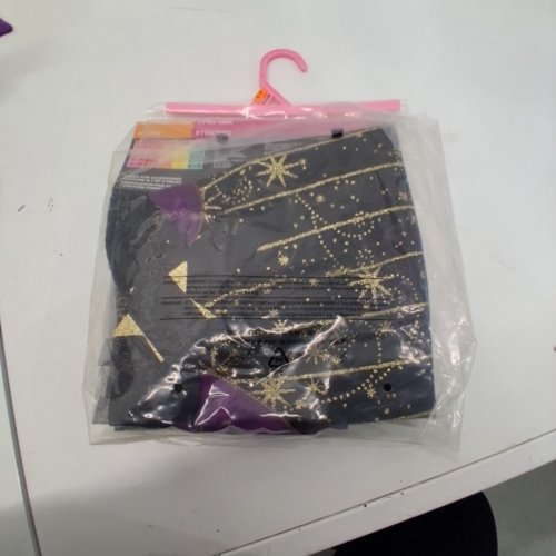 2PC GIRLS PALAMON STARRY WITCH COSTUME - MEDIUM (8-10) - BLACK, PURPLE AND GOLD (STYLE: 40427) image 3