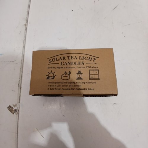 8PK SOLAR WATERPROOF RECHARGEABLE LED FLAMELESS TEA LIGHT image 4