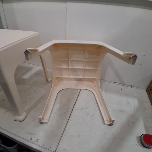 2PK ROOM ESSENTIALS RESIN PATIO ACCENT TABLE - CREAM (MODEL: 009-02-5197) image 3