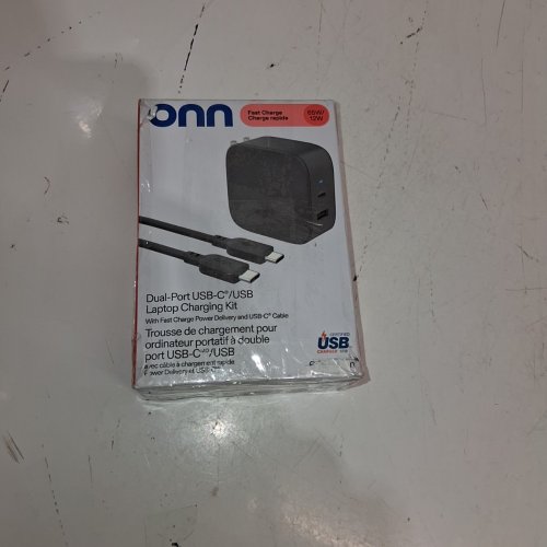 2PC ONN USB C LAPTOP CHARGING KIT - 6FT - BLACK image 4
