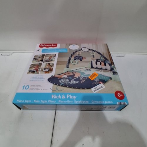 4-IN-1 FISHER-PRICE BABY PLAYMAT KICK & PLAY PIANO GYM - NAVY BLUE (MODEL: JMN75) image 4