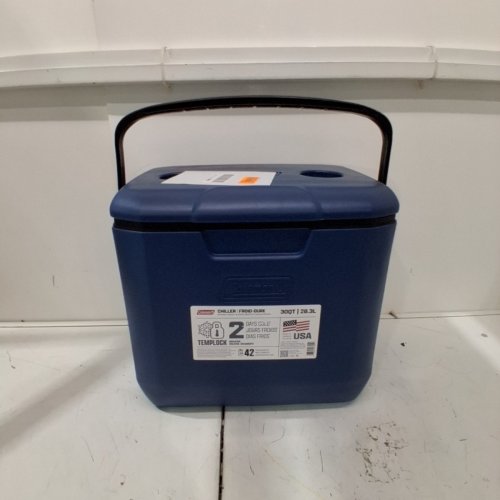 COLEMAN CHILLER PORTABLE HARD COOLERS - 30QT - SAPPHIRE BLUE (MODEL:2226954) image 2