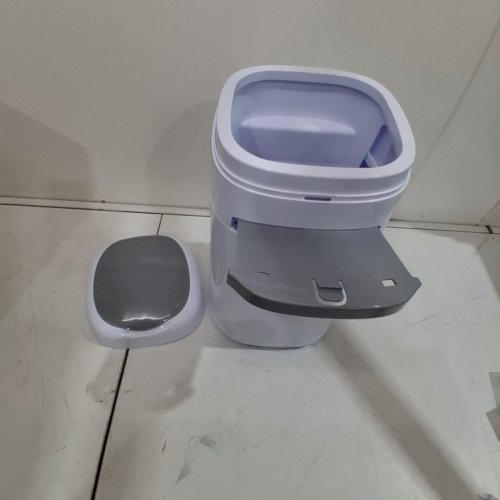 LITTER GENIE PAIL STYLE CAT LITTER WASTE DISPOSAL SYSTEM - WHITE/GREY (MODEL: 00666594210890) image 2